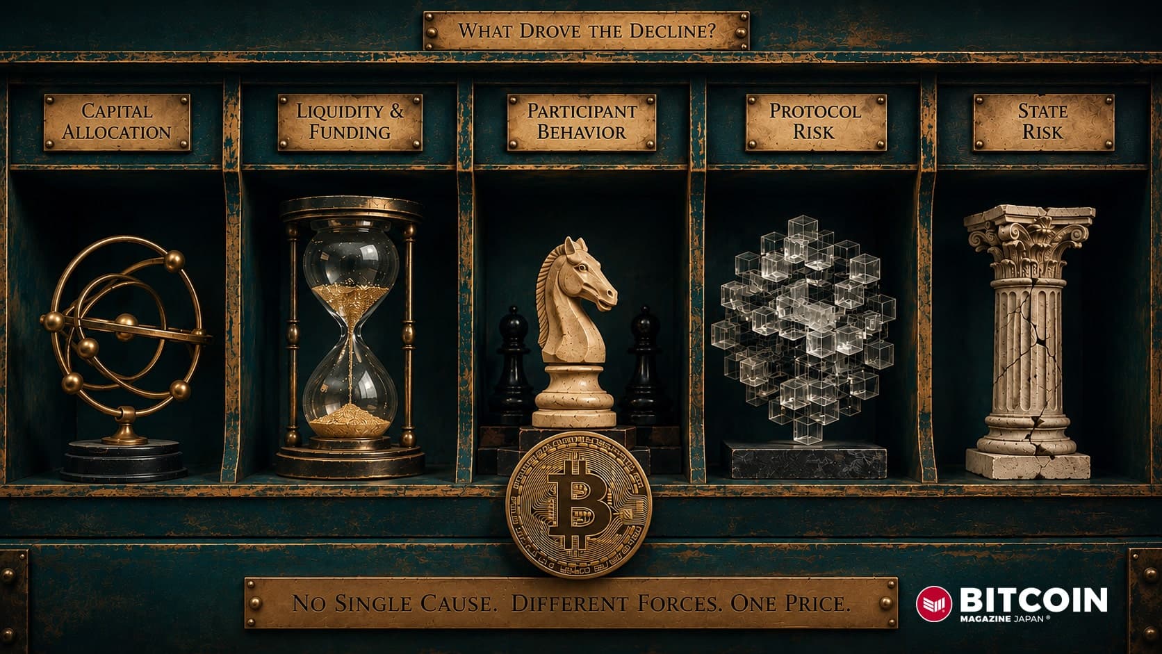 どれも単独では足りない──ビットコイン下落を巡る5つの説明