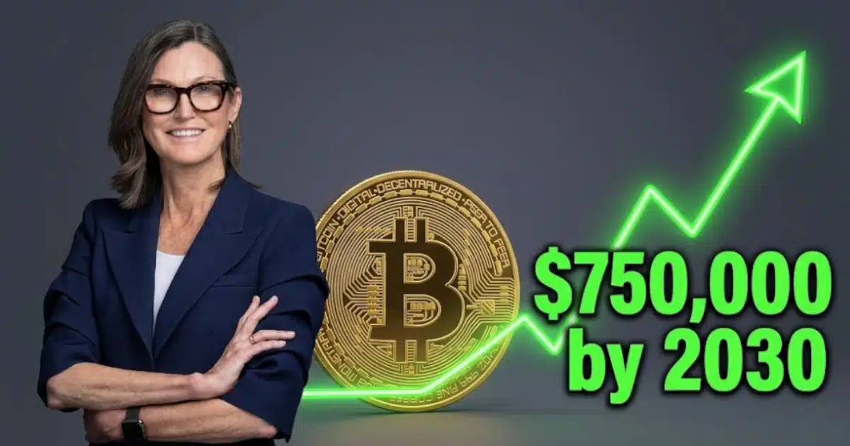キャシー・ウッドがさらに強気、ARK Investはビットコインの基本シナリオを「2030年までに75万ドル」と設定